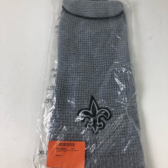 NFL New Orleans Saints Knit Scarf w Embroidered Logo New NWT - Picture 6 of 7